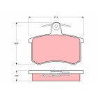 Plaquettes De Frein Arrière Pour Fiat Croma Alfa Romeo Lancia 77362187 9939503
