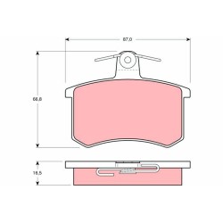 Plaquettes De Frein Arrière Pour Fiat Croma Alfa Romeo Lancia 77362187 9939503
