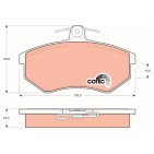 Plaquettes De Frein Avant Pour VW Caddy II Corrado Golf III IV Passat Vento Audi