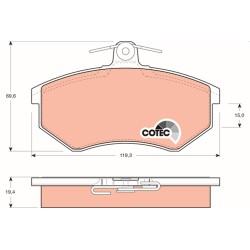 Plaquettes De Frein Avant Pour VW Caddy II Corrado Golf III IV Passat Vento Audi