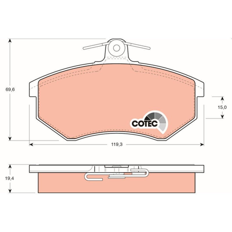 Plaquettes De Frein Avant Pour VW Caddy II Corrado Golf III IV Passat Vento Audi