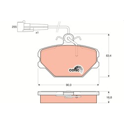 Plaquettes De Frein Avant Pour Fiat Autobianchi Lancia 0000000793356 77362268