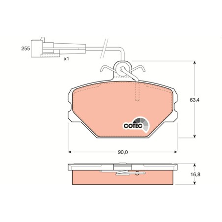 Plaquettes De Frein Avant Pour Fiat Autobianchi Lancia 0000000793356 77362268