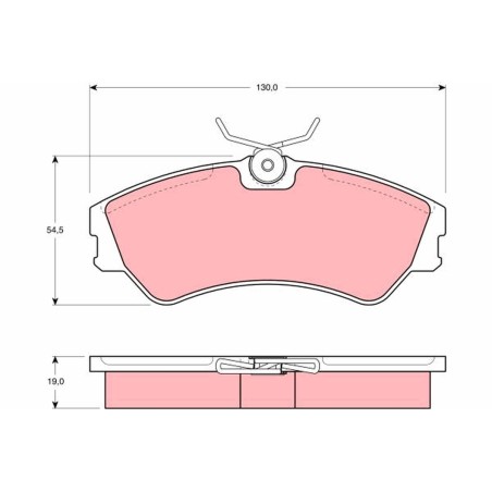 Plaquettes De Frein Avant Pour VW Transporter IV 701698151C 701698151
