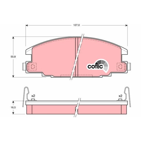 Plaquettes De Frein Avant Pour Opel ISUZU Isuzu Vauxhall 1605931 8-94461-155-0
