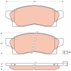 Plaquettes De Frein Avant Pour Toyota MR 2 II 04465-17030 04465-17040