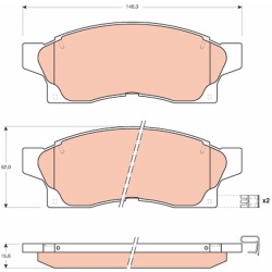 Plaquettes De Frein Avant Pour Toyota MR 2 II 04465-17030 04465-17040