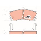 Plaquettes De Frein Avant Pour Suzuki Alto Chevrolet Subaru 55200-60B10-000