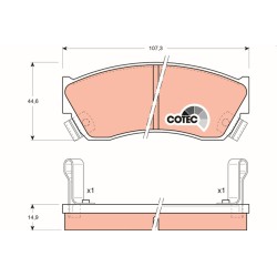Plaquettes De Frein Avant Pour Suzuki Alto Chevrolet Subaru 55200-60B10-000