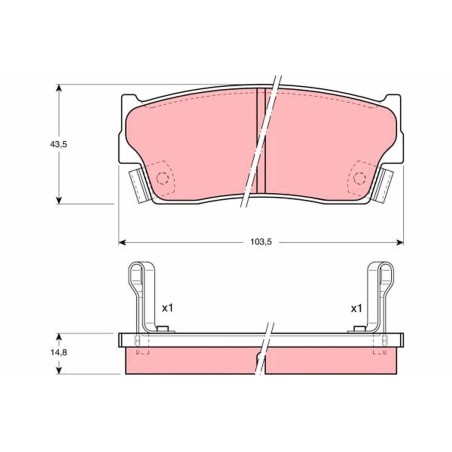 Plaquettes De Frein Avant Pour Suzuki Vitara X-90 GEO Tracker Cabrio