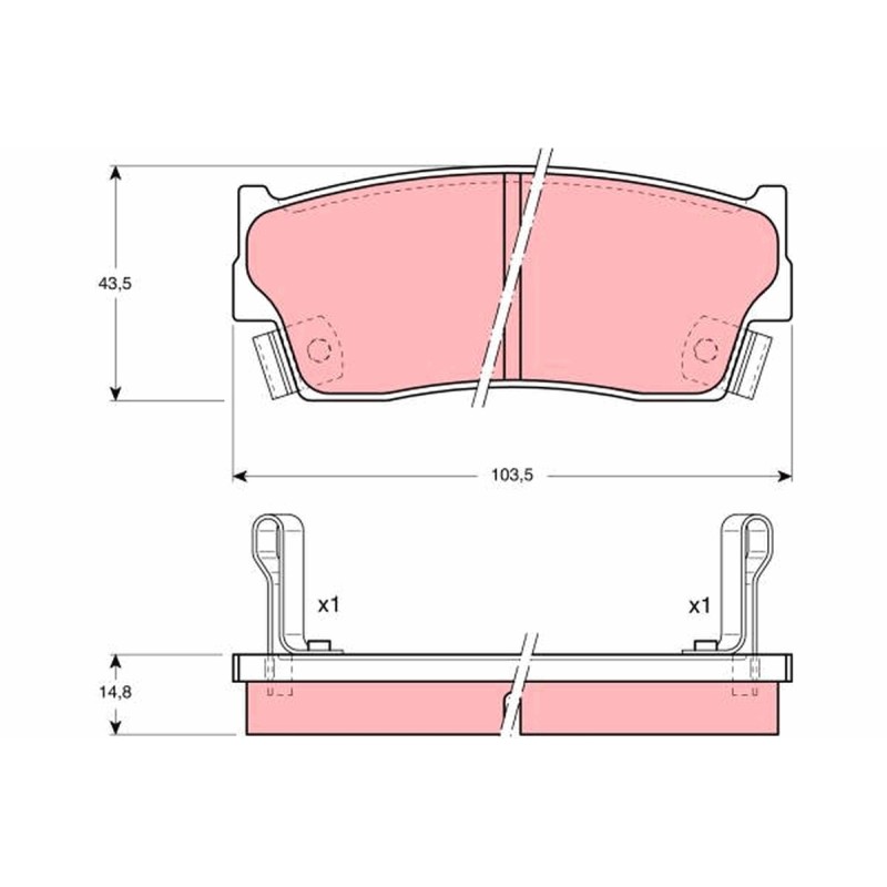 Plaquettes De Frein Avant Pour Suzuki Vitara X-90 GEO Tracker Cabrio