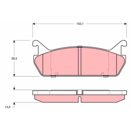 Plaquettes De Frein Arrière Pour Suzuki Daihatsu Mazda 323 C IV 55800-62G01-000