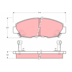 Plaquettes De Frein Avant Pour Honda Accord IV V VI CR-V I 45022-SM4-507