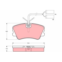 Plaquettes De Frein Avant Pour Alfa Romeo 33 Alfasud Sprint