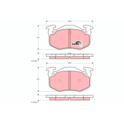 Plaquettes De Frein Arrière Pour Renault 19 I II Clio Megane 7701203668