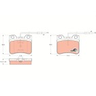 Plaquettes De Frein Avant Pour Citroën AX Mega Club 95619549 95619601 95619602