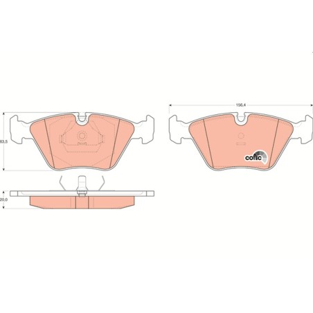 Plaquettes De Frein Avant Pour BMW Série 3 E36 E46 5 E34 7 E32 Z3 1158265