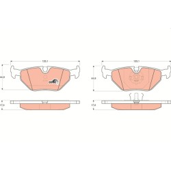 Plaquettes De Frein Arrière Pour BMW Série 3 E30 E36 5 E34 7 E32 Z1 Z3 1158136