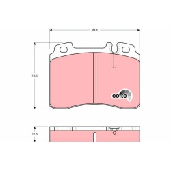 Plaquettes De Frein Avant Pour MERCEDES 124 190 Cabriolet Classe C E T-Model S