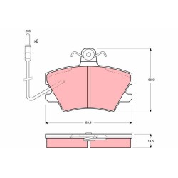Plaquettes De Frein Avant Pour Renault 5 9 11 18 19 I II Rapid Super Alpine V6