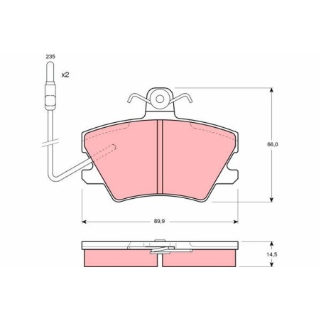 Plaquettes De Frein Avant Pour Renault 5 9 11 18 19 I II Rapid Super Alpine V6