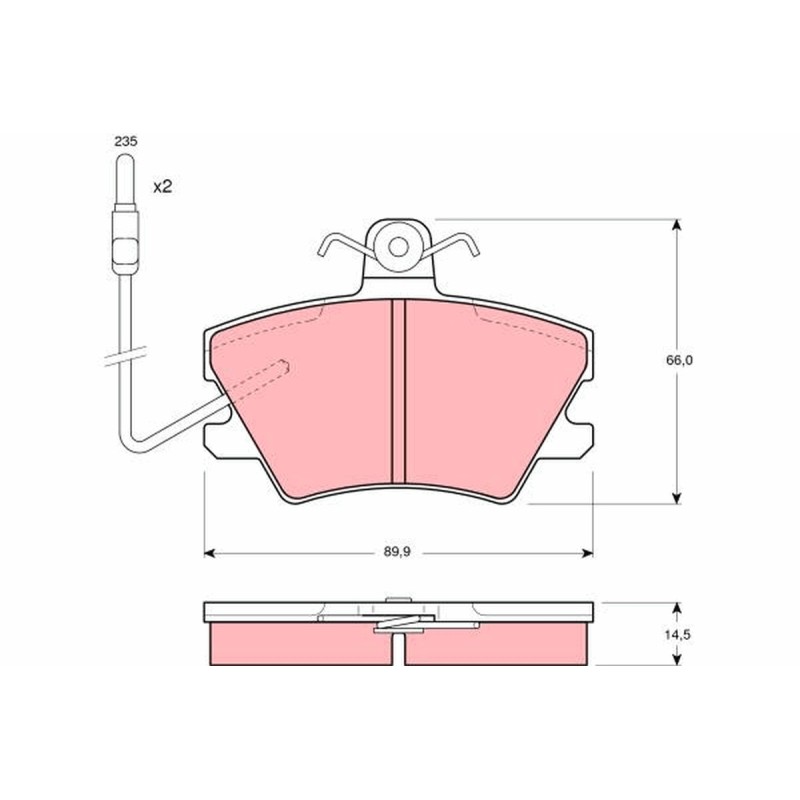 Plaquettes De Frein Avant Pour Renault 5 9 11 18 19 I II Rapid Super Alpine V6