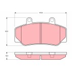Plaquettes De Frein Avant Pour UMM Alter Volvo 740 Kombi 760 780 940 II 960
