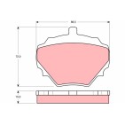Plaquettes De Frein Avant Pour Land Rover MG MGB GT Vauxhall Cresta RTC3164