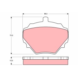 Plaquettes De Frein Avant Pour Land Rover MG MGB GT Vauxhall Cresta RTC3164