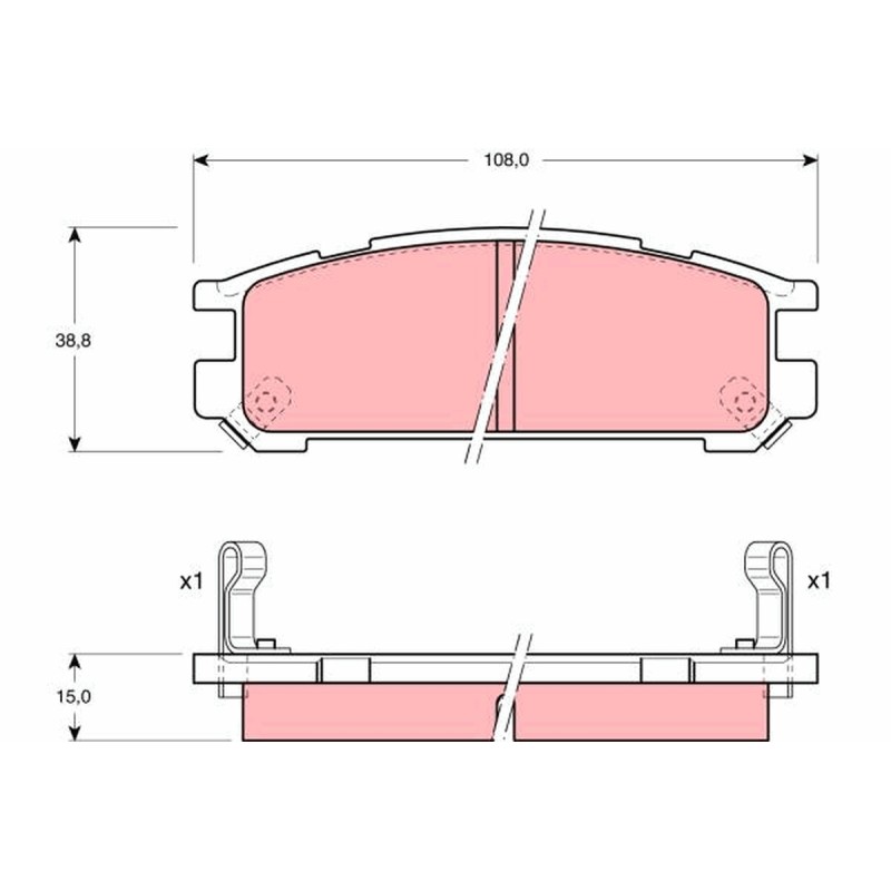 Plaquettes De Frein Arrière Pour Subaru Impreza Legacy I II III 26296PA040