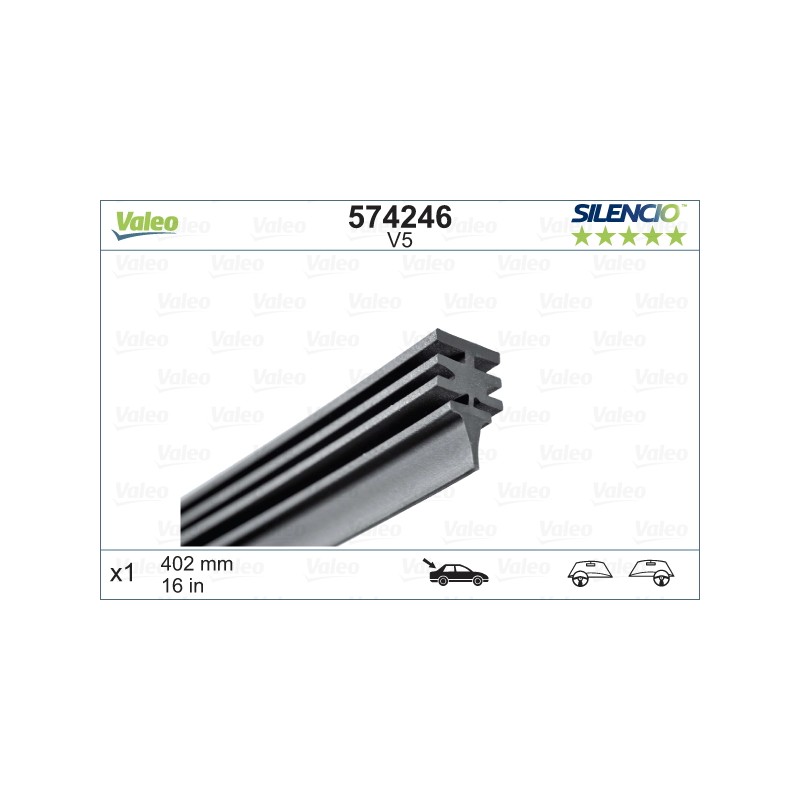 Lame Balai d'Essuie Glace 400mm Pour Peugeot Fiat Alfa Romeo Citroën 642368