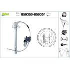 Mécanisme Lève-Vitre Arrière Gauche Pour Renault Megane I 7700834343