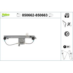 Mécanisme Lève-Vitre Arrière Gauche Pour Renault Grand Scénic II 8201010935
