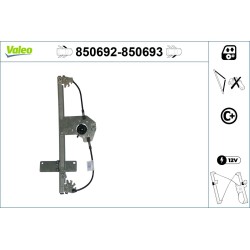 Mécanisme Lève-Vitre Avant Gauche Pour Peugeot 207 Citroën C2 9221-FT 9221-X1