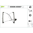 Mécanisme Lève-Vitre Avant Gauche Pour Renault Megane II 8201010929