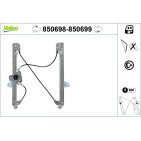 Mécanisme Lève-Vitre Avant Gauche Pour Renault Megane II 8200325136 8201010926