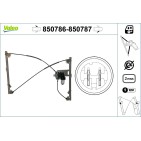 Mécanisme Lève-Vitre Avant Gauche Pour Renault Clio III 8200297443 8200826167