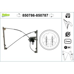 Mécanisme Lève-Vitre Avant Gauche Pour Renault Clio III 8200297443 8200826167