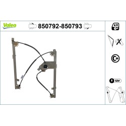 Mécanisme Lève-Vitre Avant Gauche Pour Renault Clio III 8200291148 8200843592