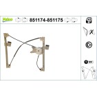 Mécanisme Lève-Vitre Avant Gauche Pour VW Golf III Vento 1H0837461 1H0837461A