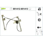 Mécanisme Lève-Vitre Avant Gauche Pour VW Golf III IV 1E0837401 1E0837461