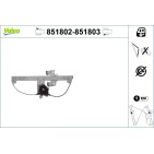 Mécanisme Lève-Vitre Arrière Gauche Pour VW Golf III Vento 1H4839462A