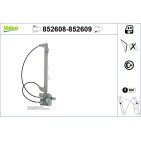 Mécanisme Lève-Vitre Arrière Gauche Pour Renault Laguna II 8200008329