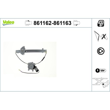 Mécanisme Lève-Vitre Avant Gauche Pour Toyota Land Cruiser Prado Lexus GX