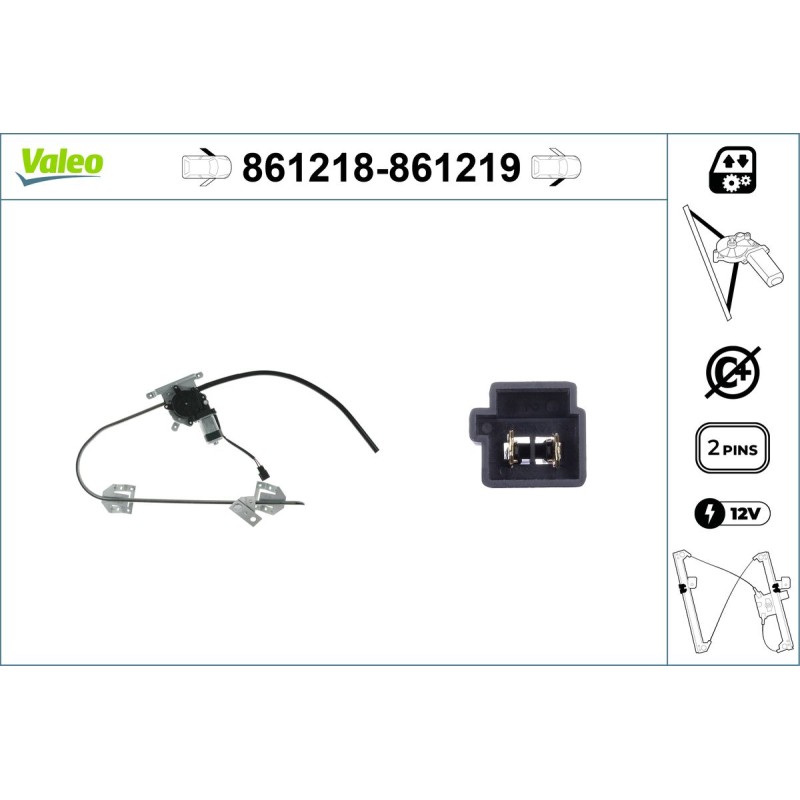 Mécanisme Lève-Vitre Avant Gauche Pour Jeep Cherokee Comanche 5523-5647