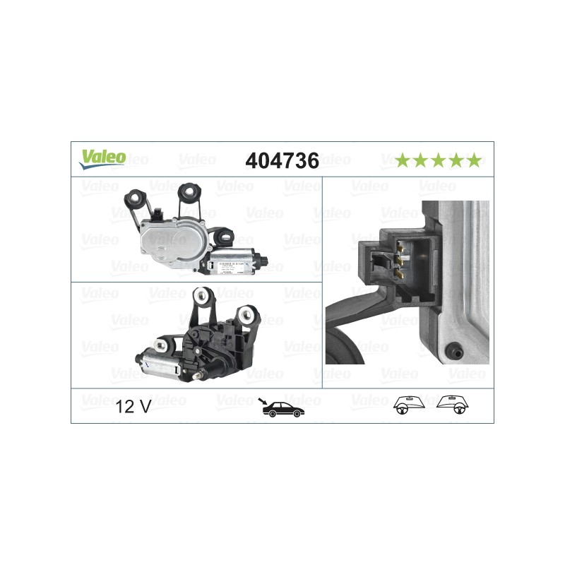 Moteur D'Essuie Glace Arrière Pour Ford Fiesta V Fusion 1141045 1422314