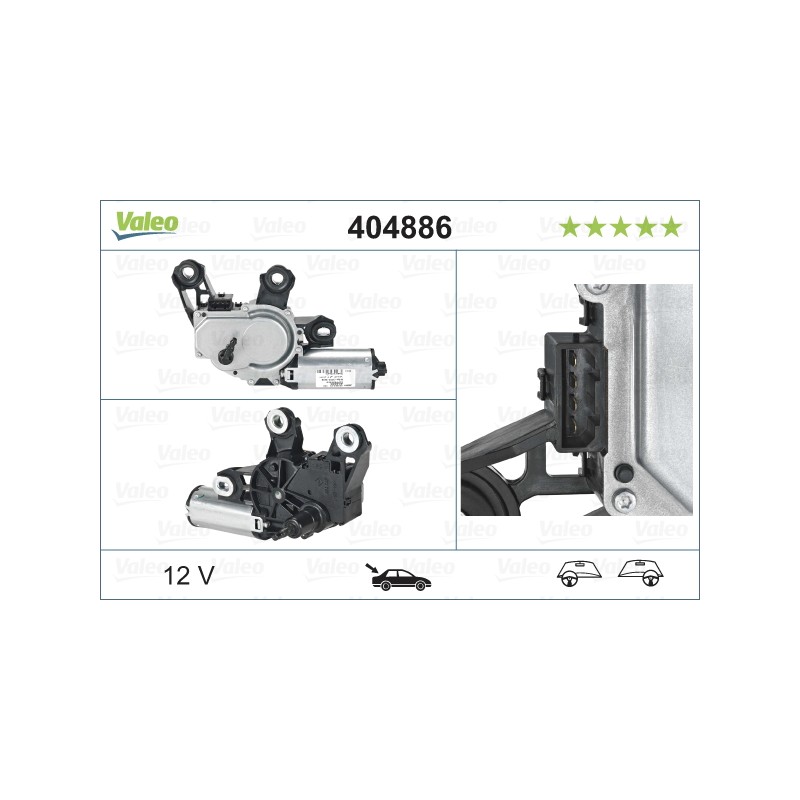Moteur D'Essuie Glace Arrière Pour VW Seat Leon Skoda 1J0955711C 1J6955711B