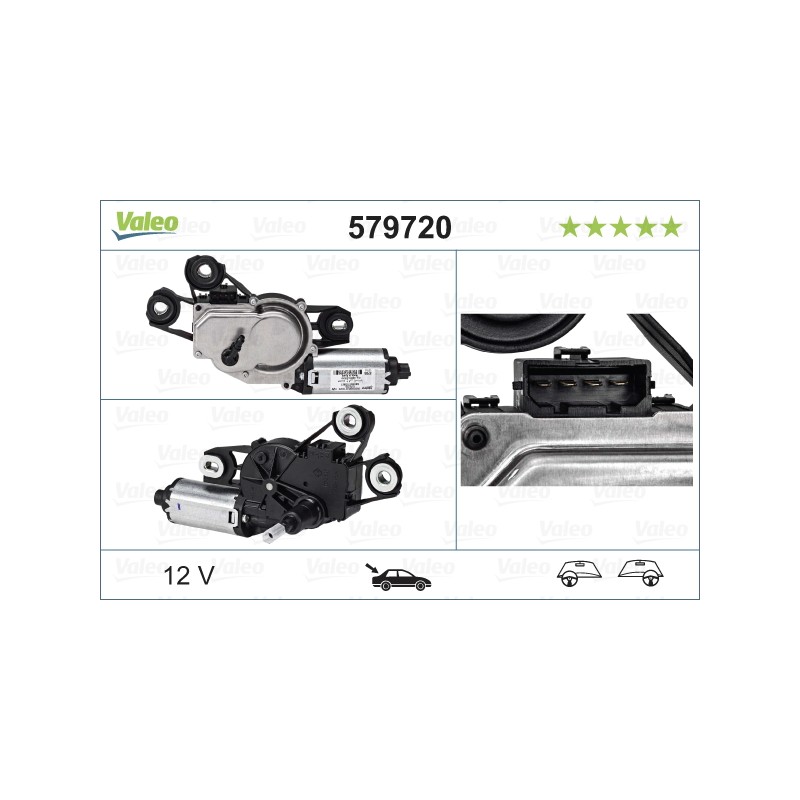 Moteur D'Essuie Glace Arrière Pour Seat Ibiza IV 6J3955711