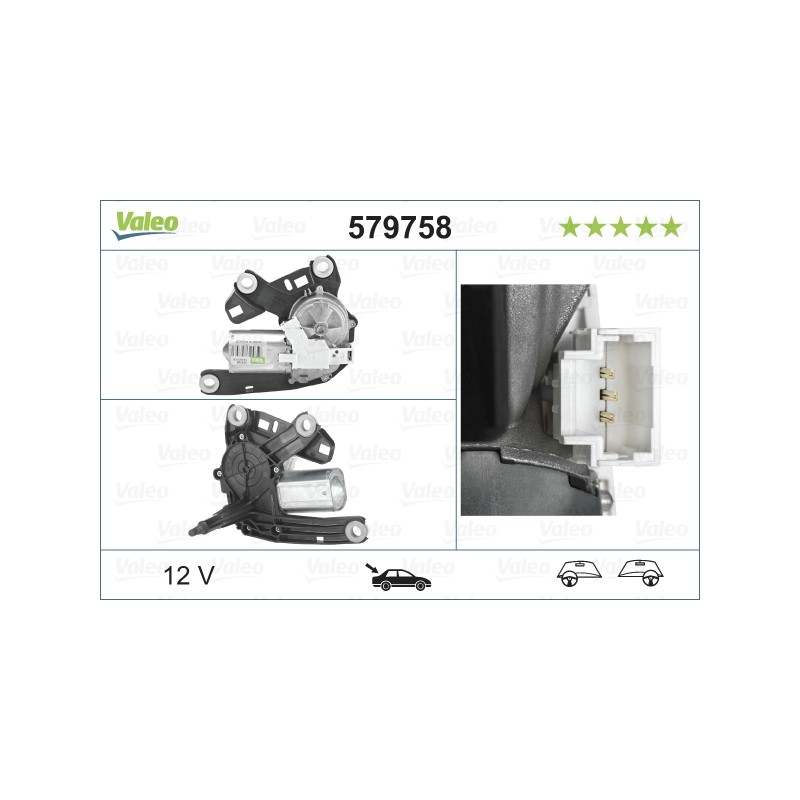 Moteur D'Essuie Glace Arrière Pour Peugeot Opel Citroën Vauxhall 6405-LR