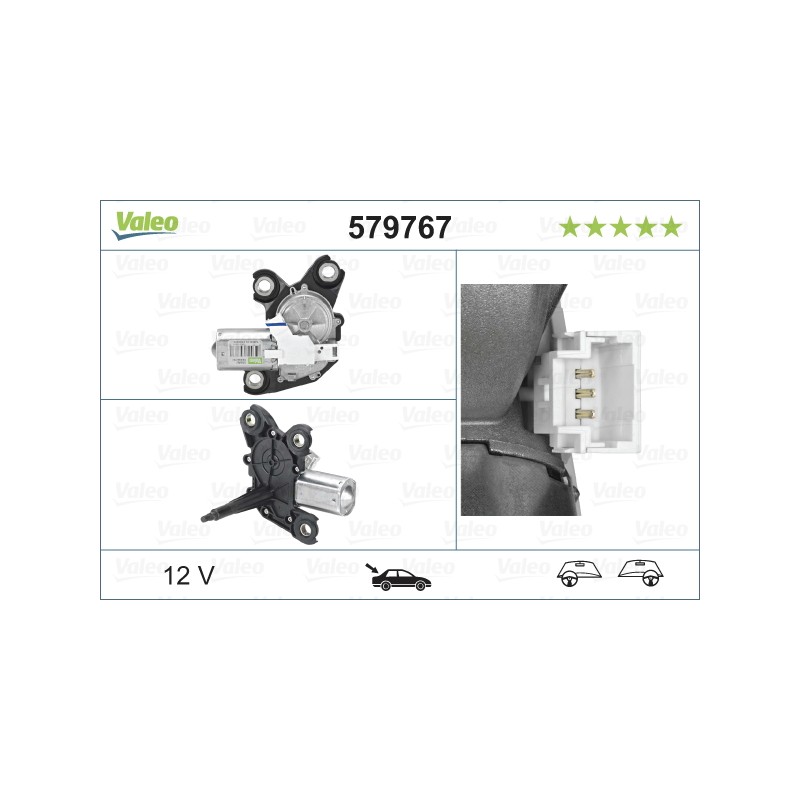 Moteur D'Essuie Glace Arrière Pour Peugeot Opel Citroën Vauxhall 6405-LP